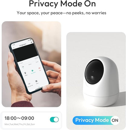 Rraycom 2Pack Indoor Security Camera 5G/2.4 GHz Wi-Fi, Baby & Pet Monitor