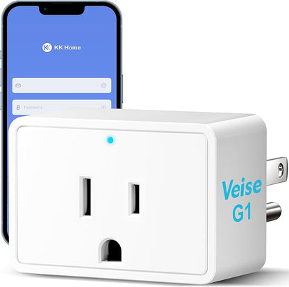 Veise G1 Gateway Compatible with KK Home APP for Remote & Voice Control | Compatible with Alexa & Google Assistant, Easy to Set up, Compatible with Veise VE017 Series, VE018, VE019 Smart Locks