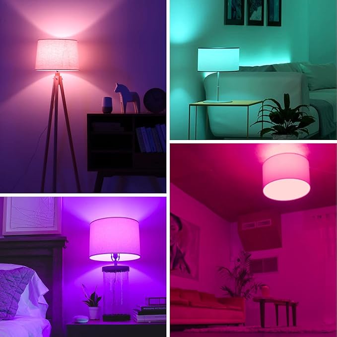 ANWIO Smart Light Bulbs, Smart Candelabra LED Bulb, Smart Chandelier Light Bulbs, 4.9W (40W Equivalent) 470LM, E12 Smart Bulbs, Compatible with Alexa Google, Only 2.4GHz WiFi No Hub Required, 2 Pack