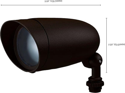 Nuvo SF76/645, Landscape Flood Light, Bronze, 5.5-Inch, Landscape Lighting