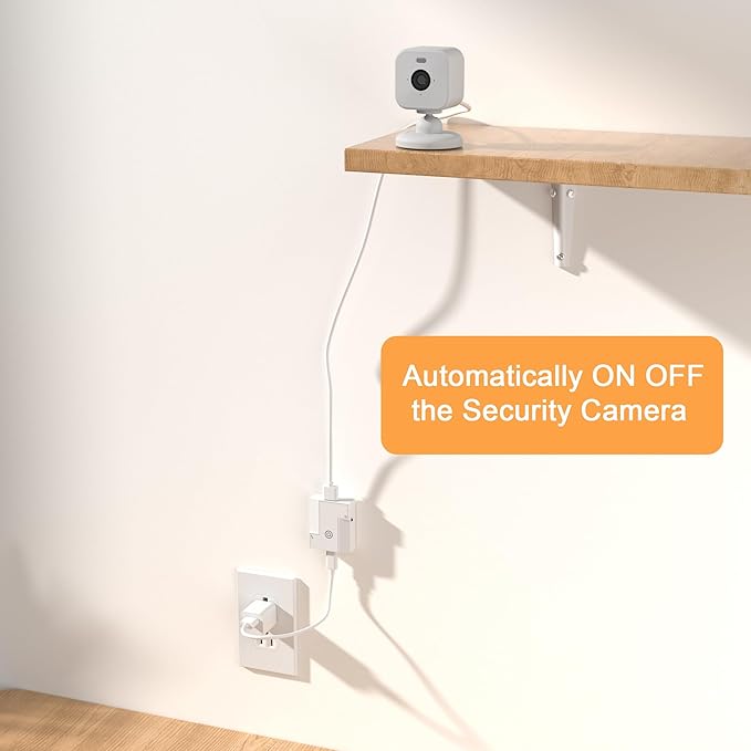 Automatically Power On Off for Wyze Cam v4 v3 Camera, Automatically Turn Off Camera When Going Home to Protect Privacy with USB Power Extension Cable