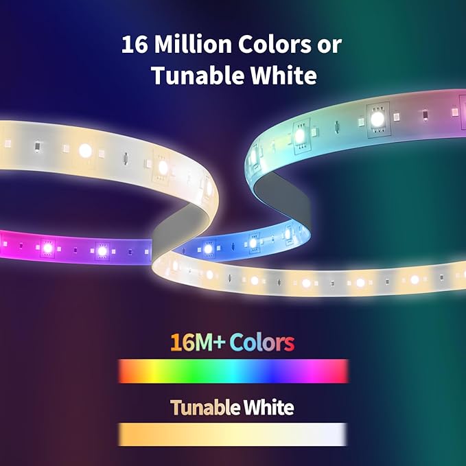 Aqara LED Strip T1 Extension,Requires LED Strip T1 (Sold Separately),3.28 FT RGBIC LED Light Extension with 16 Million Colors/Tunable White/Gradient Effects (1 Pack,39.36 inch)