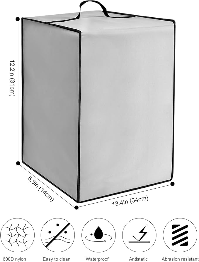 Dust Cover for LEVOIT Humidifiers for Bedroom Home, Smart Warm and Cool Mist Air Humidifier,Heavy Duty Dustproof Anti-Static Nylon Case for OasisMist4.5L Humidifier Protective Cover (Silver)