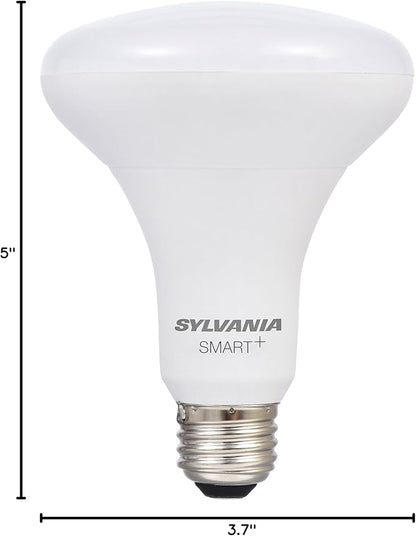 Sylvania Smart 10W BR30 LED Light Bulb for SmartThings and Alexa, Dimmable, 10 Year, 800 Lumens, 2700K, Soft White - 1 Pack (74581)