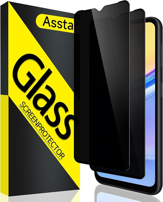 [2 Pack]Asstar for Privacy Screen Protector for Samsung Galaxy A15 5G 6.5",9H Shatterproof Tempered Glass Screen Protector for Samsung Galaxy A15 5G Case Friendly Accessories Military-Grade Protection