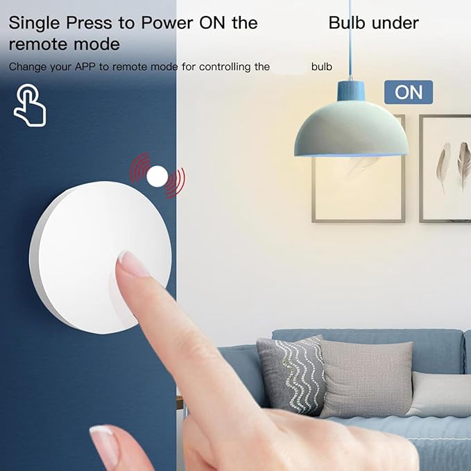 Smart Knob Scene Switch for Automation Compatible with Zigbee Gateways - Wireless Control Module - Battery Powered Controller for Appliances and Lighting Systems
