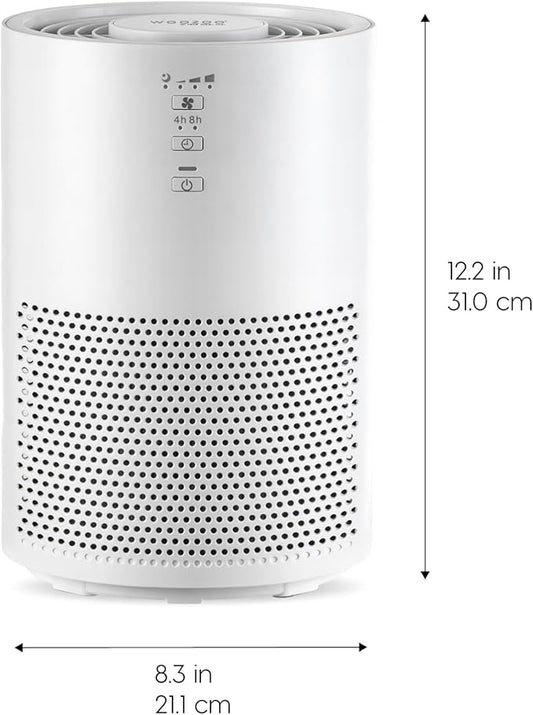 IRIS USA WOOZOO True HEPA Air Purifier, H13 3-in-1 Filter, Removes 99.97% of Allergens, Pet Hair, Smoke & Odors, Covers up to 307 ft², Energy Star, Quiet Air Purifier for Bedrooms, Home, Office
