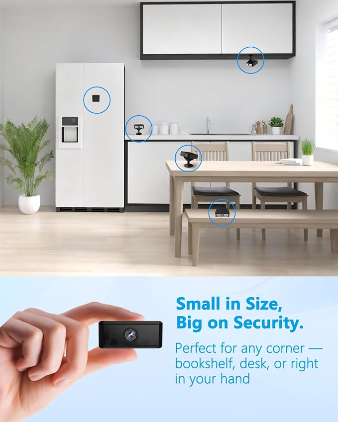 UCOCARE No WiFi Security Camera, 4K Wireless Mini Indoor Outdoor Camera