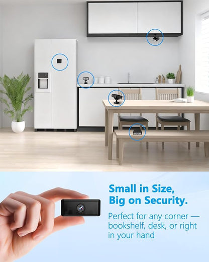 UCOCARE No WiFi Security Camera, 4K Wireless Mini Indoor Outdoor Camera