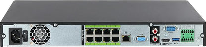 EmpireTech NVR 8CH 1U 8PoE 2HDDs IP Wired Network Video Recorder, Supports Smart H.265+, H.265, Smart H.264+, H.264 and MJPEG,NVR8CH-8P-2AI-S2