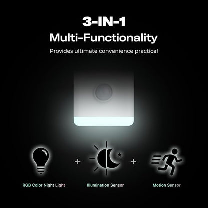 THIRDREALITY Smart Color Night Light 4 Pack, Matter Over WiFi, 3-1 Multi-Functionality, Work with SmartThings, Google Home, Apple Home, Alexa