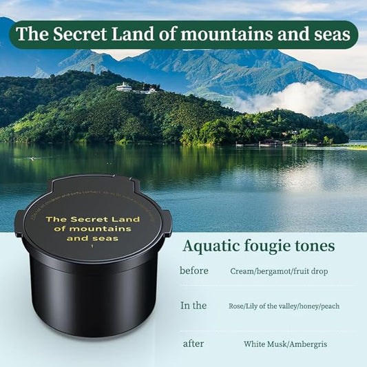 4PCS Car Air Freshener Refill (2000 sprays) Dedicated Perfume Long Lasting Air Fresheners - Smart Car Air Freshener Refill Made of Natural Plant Extracts(Mystic Mountains and Seas)