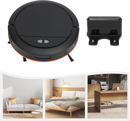Robot Vacuum and Mop Combo, 3-in-1 Robot Vacuum Cleaner, Sweeping Machine with APP & Button Control, Max 2700Pa Suction, 120Mins Runtime, Robotic Vacuum for Pet Hair, Carpet, Hard Floor, Black