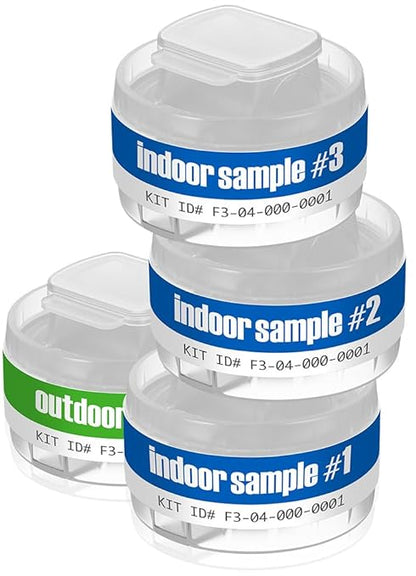 (3 ROOM) Refills for GOT MOLD?® Test Kit | Air-O-Cell® Spore Trap Air Sampling Cassettes | Full Mold Type & Quantity Analysis | 1, 2 or 3 Room | Reusable BioVac™Air Sampler NOT Included | 3 ROOM