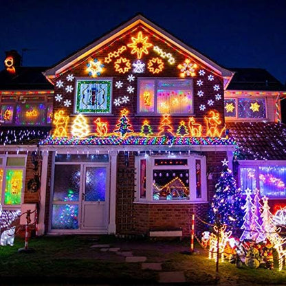 200 LED Connectable String Lights, 66FT Christmas Lights Outdoor Indoor