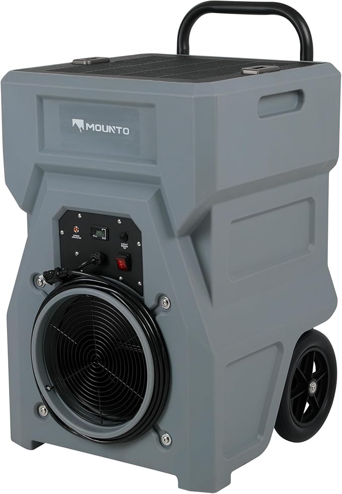 MOUNTO 1000cfm Portable Industrial Air Purifier Negative Air Scrubber - Powerful 1HP Motor, True HEPA Filter, 2-Speed, Handle and wheels 3-Year Warranty