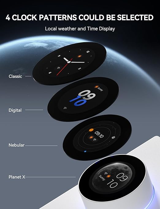ELEGRP WiFi Smart Rotary Triac Dimmer with 1.8 inch TFT Display Screen, 3 Way, Needs Neutral Wire, 2.4GHz Wi-Fi, Compatible with Alexa and Google Home, No Hub Required, UL Listed, 1 Pack, White