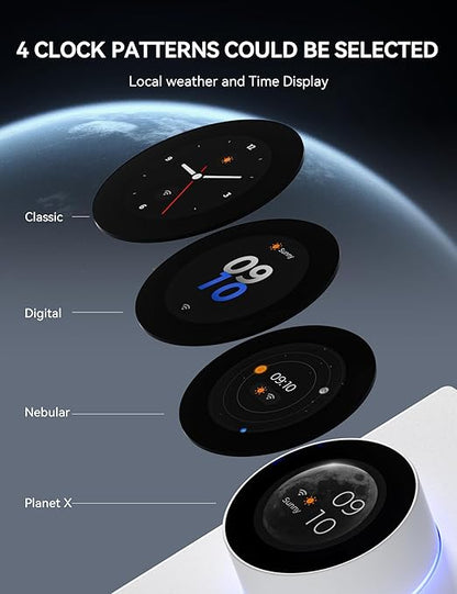 ELEGRP WiFi Smart Rotary Triac Dimmer with 1.8 inch TFT Display Screen, Single Pole, Needs Neutral Wire, 2.4GHz Wi-Fi, Compatible with Alexa and Google Home, No Hub Required, UL Listed, 1 Pack, White