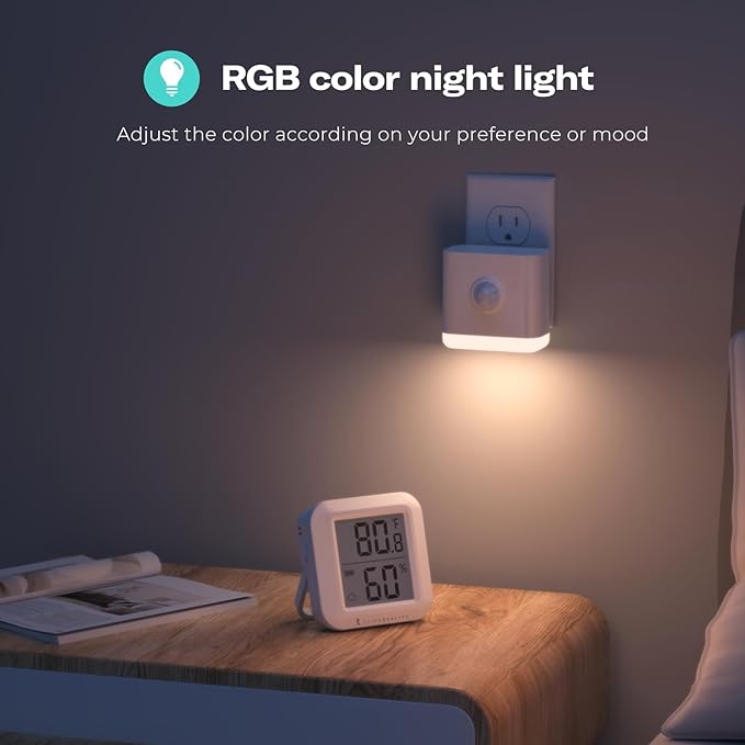 THIRDREALITY Multi-Function Night Light, Zigbee Repeater, 3-in-1 Combines a Motion Sensor, a Illumination Sensor and RGB Color Night Light, 1-100% Adjustable Brightness, Zigbee hub Required