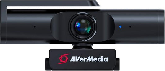 AVerMedia 4K webcam for PC, Gaming Camera for Streaming, Video Calls, Built-in Mic, Privacy Cover, for Teams, Google Meet, Zoom, OBS and more, for PC/Mac - PW513 Live Streamer CAM