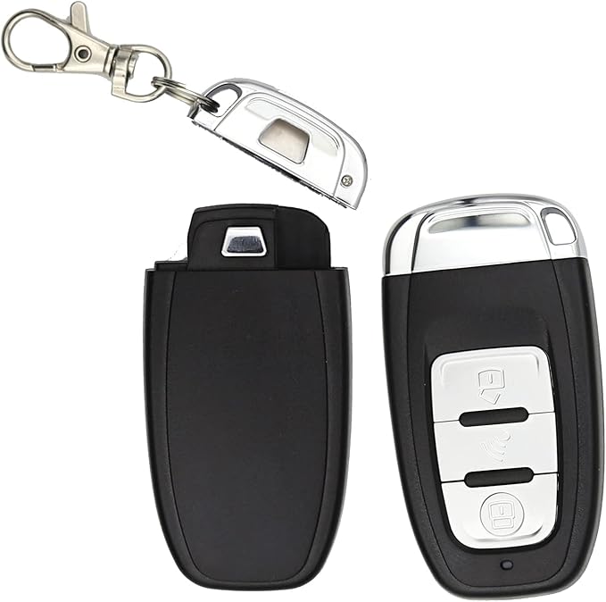 Passive Keyless Entry Car Alarm System PKE Engine Starter Push Button Vehicles Start/Stop Kit Safe Lock with 2 Smart Key (Upgrade)
