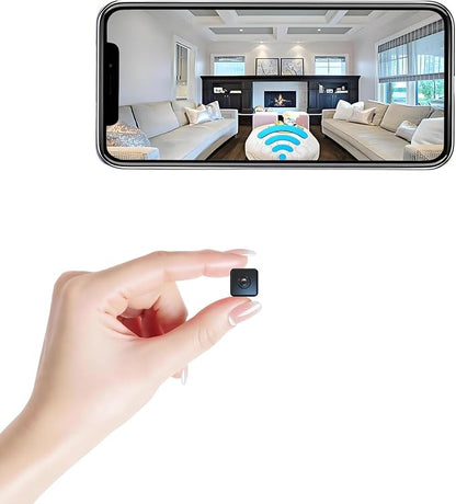 2026 Mini Camera Security Wireless Camera Upgrade Small Home WiFi 1080P Micro Magnetic Nanny Cam with Wide Angle Motion Detection Night Vision Cloud & SD Storage No Need WiFi Tiny Cams for Indoor