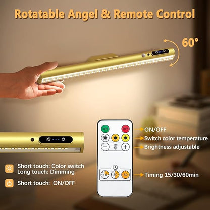 Rechargeable Magnetic LED Light Bar, 4000mAh Wireless Closet Light
