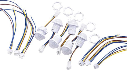 12 Pack Motion Sensor Switch 85-265V 40W, PIR Wall/Ceiling Mount with 30s Auto-Off & Night Mode