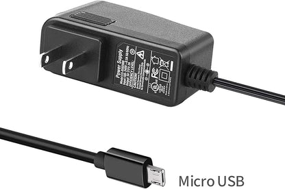 5V 2A Micro USB Power Supply Adapter Charger Compatible with Raspberry Pi 3/3 B+, Pi 2, Zero, Model A A+ B B+, Arduino, ESP32, LED Strip, TV Box, Security Camera