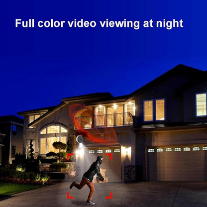 Starlight Window Camera, 2K Resolution, Full-Color Night Vision, Wi-Fi Indoor Security Camera, Wide Angle View, AI Detection