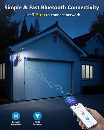 OOSSXX PT Outdoor Wireless Security Camera Wi-Fi Camera for Home Video Surveillance Indoor