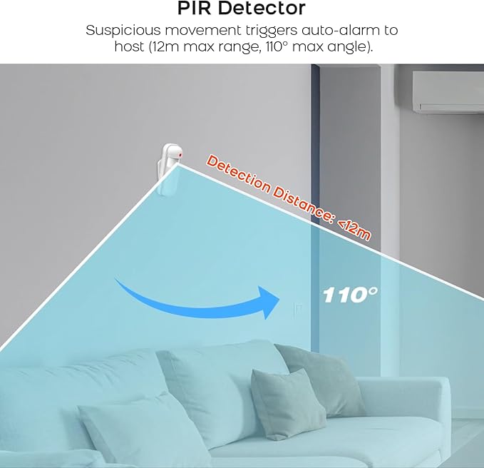 PGST Home Security System - 21-Piece WiFi Wireless Alarm Kit with App Control,Compatible with Alexa No Monthly Fees