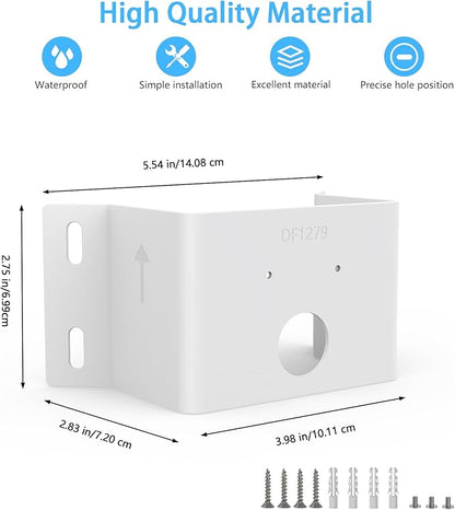 Corner Mount Bracket Compatible with eufy PoE NVR Security System S4 Max,eufyCam S4 and eufy PoE Bullet-PTZ Cam S4 Camera (White)
