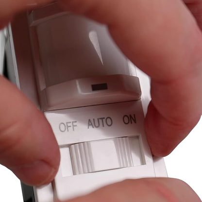 Intermatic iOS-DSIF-WH Motion Sensor, White - Automated Lighting Control with Adjustable Time Delay, Compatible with Lutron Caseta Home Automation Devices - Energy-Efficient & Reliable Performance
