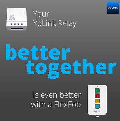 YoLink Relay, Smart Switch, YoLink 1/4 Mile Super Long Range Smart Relay Compatible with Alexa, Google, and IFTTT, Max. 5 amps - Hub Required