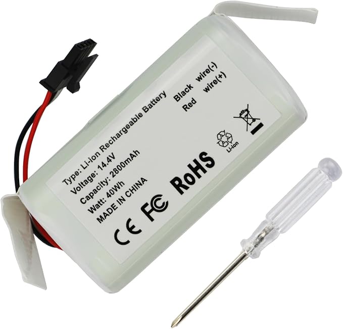 MULS ABL-G Battery for iRobot Ro omba Combo Essential, Combo&Mop Y0110 Y011020 Y0140 Y011040 Y014020 Y011240 Vac Q011 Q011020 Q0120 Q012020 RVG-Y1 RCC-Y1 Robot Vacuum Mop Combo Cleaner 14.4V 2800mAh