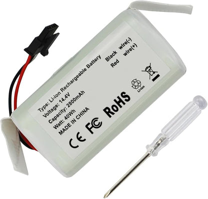 MULS ABL-G Battery for iRobot Ro omba Combo Essential, Combo&Mop Y0110 Y011020 Y0140 Y011040 Y014020 Y011240 Vac Q011 Q011020 Q0120 Q012020 RVG-Y1 RCC-Y1 Robot Vacuum Mop Combo Cleaner 14.4V 2800mAh