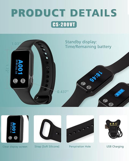 Wireless Calling System Wireless Caregiver Pager Call Button Nurse Alert System with 1 Waterproof Caregiver Watch/5 Call Buttons for Elderly/Patient/Disable at Home