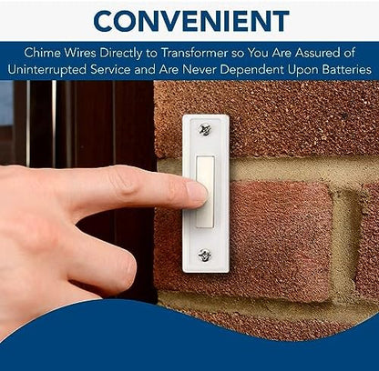 Broan-NuTone C907 Doorbell Transformer Compatible with Smart Video Doorbells, Easy Installation Lock or Wall Mount Door Chime, 16V, 30VA