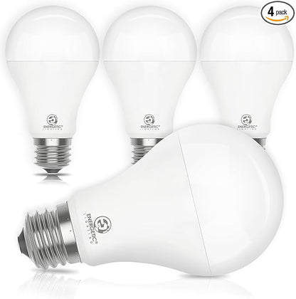 4 Pack Dimmable A21 LED Bulb, 150 Watt Equivalent, 2600LM Super Bright Light Bulbs, Soft White 2700K, E26 Standard Base, UL Listed, Damp Rated
