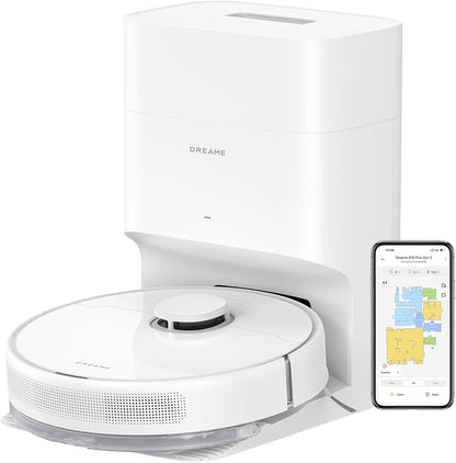 DREAME D10 Plus Gen 2 Robot Vacuum and Mop with Self Emptying Base for 90 Days of Cleaning, 6000 Pa Suction and LiDAR Navigation, Obstacle Avoidance, Wi-Fi Connected