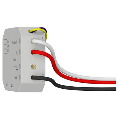 Insteon Micro On/Off Adaptor, Hidden Install Smart Home Switch - 2443-222 | 15A On/Off Smart Control, Installs Inside Fixture or Behind Any Existing Wall Switch, Hub Required for Alexa & Google Home