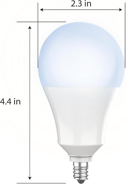 Feit Electric LED Built-in Dusk to Dawn Sensor Intellibulb - A19 with an E12 Candelabra Base Light Bulb - 60W Equivalent - 15 Year Life - 800 Lumen - 5000K Daylight
