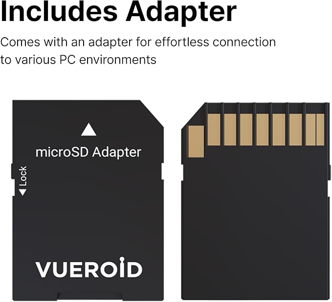 64GB Dashcam Pro microSD Card with Reader Adapter, C10, V30, UHS-I, Class 10, A1, High Speed Memory Card for 4K UHD Video, Read Speed up to 100 MB/s microsdxc