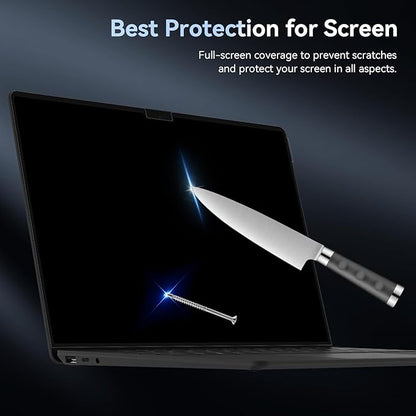 Privacy Filter Compatible with 13.5 Inch Surface Laptop 6/5/4/3/2/1,Easy On/Off Removable Anti-Glare Blue Light Laptop Privacy Screen Black Security Private