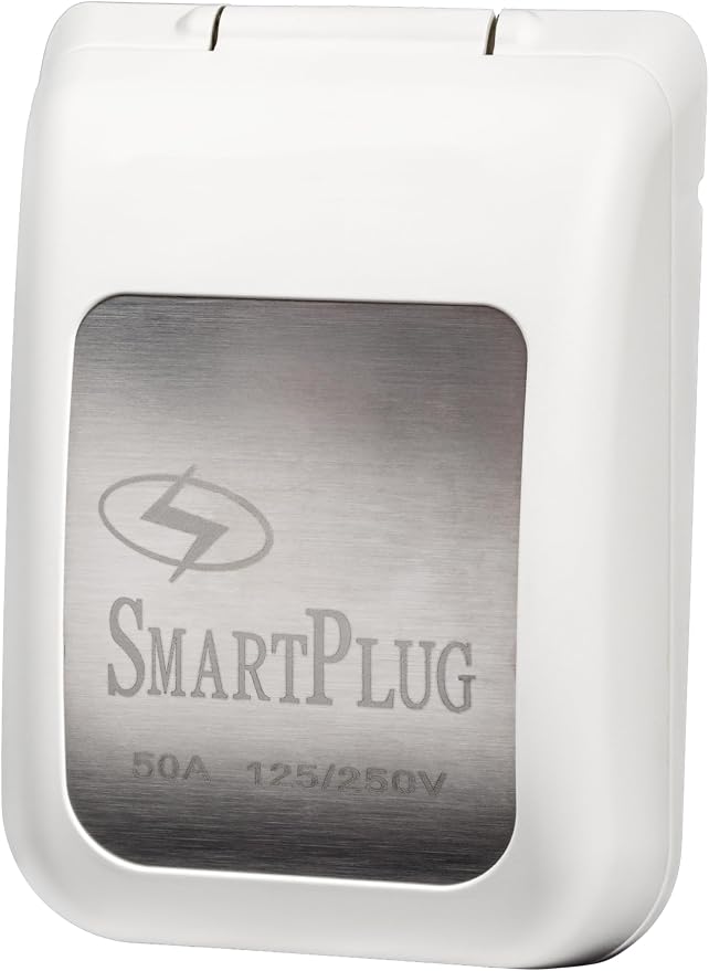 SmartPlug B50ASSYPW Combo Kit with Female Connector and Non-Metallic Inlet - 50 Amp, White