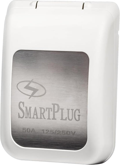 SmartPlug B50ASSYPW Combo Kit with Female Connector and Non-Metallic Inlet - 50 Amp, White