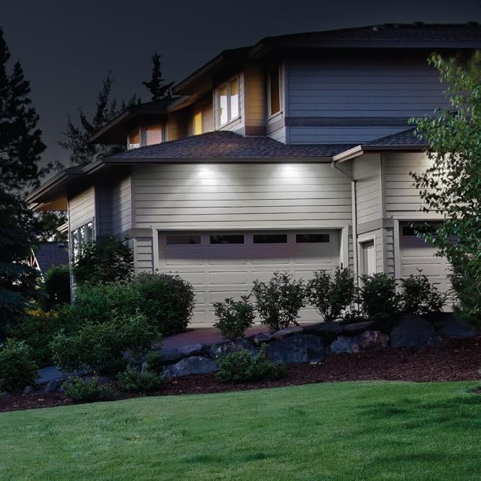 Feit Electric 28W Dusk to Dawn Dual Head Outdoor LED Security Flood Light, 2000 Lumens, 5000K Daylight, Adjustable Heads, Wet Location Rated, 50,000-Hour Lifetime, Bronze Finish, S9DFL/850/DD/BZ/V1