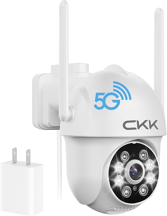 CKK 2K Security Camera Outdoor Corded Power, 3MP Cameras for Home Security