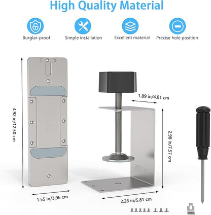 Anti-Theft Mount for eufy Security Video Doorbell E340, Doorbell Camera Holder for eufy doorbell e340, Doorbell Mounting Bracket Corner Mount Wedge Stand Kit Accessory for Eufy Video Doorbell E340